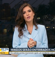 Sabina Simonato se emociona no Bom Dia SP  Foto: Reprodução/TV Globo