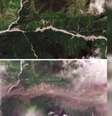 Inundações no Nepal: Imagens de satélite mostram antes e depois  Foto: Reprodução / Perfil Brasil