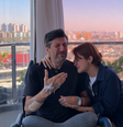 Lito Sousa chora e é acolhido pela esposa  Foto: Reprodução/Youtube