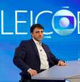 Renan Santos na sabatina na Globo  Foto: Manoella Mello/Globo