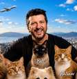 Homenagem a Lito Sousa e seus animais de estimação.  Foto: Reprodução/Instagram @institutoeusouobicho
