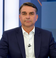 Flávio Bolsonaro nos Estúdios Globo  Foto: Manoella Mello/Globo
