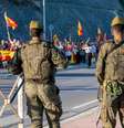 Protesto contra presença de imigrantes em Ceuta, exclave espanhol no norte da África  Foto: ANSA / Ansa - Brasil