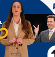 Silvia Abravanel usa imagem de Silvio Santos em campanha eleitoral  Foto: Reprodução