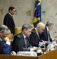 Dino, André Mendonça, Moraes e Dias Toffoli em sessão no STF  Foto: Luiz Silveira/STF