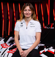 Doriane Pin em apresentação para a Peugeot Sport  Foto: Divulgação / Team Peugeot TotalEnergies