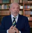 Lula durante pronunciamento na TV por ocasião do 7 de Setembro  Foto: Reprodução/TV / Estadão