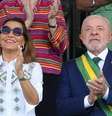 Jabja e Lula no desfile de 7 de Setembro Foto: Lula Marquez/Agência Brasil/Divulgação / Elas no Tapete Vermelho