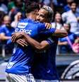 Kaio Jorge fechou a vitória da Raposa sobre o Furacão, com um pênalti –  Foto: Gustavo Aleixo/Cruzeiro / Jogada10
