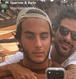 Marcelo Sangalo faz homenagem ao namorado da mãe, Tiago Maia  Foto: Reprodução/Instagram