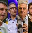 Presidenciáveis Luiz Inácio Lula da Silva (PT), Flávio Bolsonaro (PL), Romeu Zema (Novo), Ronaldo Caiado (PSD), Renan Santos (Missão) e Augusto Cury (Avante)  Foto: Wilton Junior, Pedro Kirilos, Wilton Junior, Taba Benedicto, Isabella Finholdt, Daniel Teixeira/Estadão / Estadão