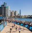 Chegada da Maratona de Sydney 2026 (Foto: TCS Sydney Marathon) Foto: Divulgação / Contra-Relógio