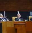 Mendonça sentará entre Dino e Moraes em sessão plenária em meio a crise histórica no STF  Foto: Luiz Silveira/STF