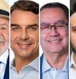 Lula, Flavio, Augusto e Renan  Foto: Imagens divulgadas no site do TSE