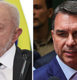 Os candidatos Luiz Inácio Lula da Silva (PT) e Flávio Bolsonaro (PL)  Foto: Allison Sales/NurPhoto via Getty Images Mateus Bonomi/Anadolu via Getty Images