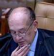 Gilmar Mendes aparece com curativo em sessão do STF  Foto: Reprodução | TV Justiça