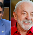 Os candidatos Flávio Bolsonaro (PL) e Luiz Inácio Lula da Silva (PT)  Foto: Agência Senado | Ricardo Stuckert/PR