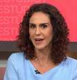 Malu Gaspar completa 1 ano na GloboNews: no momento, é a comentarista de política mais atacada nas redes sociais   Foto: Reprodução