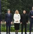 Na sexta-feira (18), presidente ucraniano, Volodymyr Zelensky, participou de uma cúpula do C8 (Polônia, Ucrânia, Romênia, Sérvia, Eslováquia, República Tcheca, Áustria e Hungria), realizada em Ivano-Frankivsk, na Ucrânica. (18/09/2026)  Foto: AFP - GENYA SAVILOV / RFI