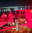 Buscas seguem desde sexta-feira, 18, no Lago das Brisas, em Buriti Alegre, no sul de Goiás  Foto: Reprodução/CBMGO