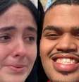 Alicia Garcez, de 20 anos, mãe da bebê, e o ex, supeito pelo crime, João Pedro Santos Alves  Foto: Reprodução/TV Tribuna 