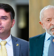Flávio Bolsonaro (PL) e Lula (PT) acumulam maior intenção de voto  Foto: Edilson Rodrigues/Agencia Senado e Ricardo Stuckert/PR