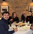 José Antunes Júnior e Rick durante jantar com suas esposas  Foto: Reprodução/Instagram