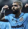 Gabigol tem 21 gols na temporada e está a sete de superar 2018, ano recordista pelo clube –  Foto: Reinaldo Campos / Santos / Jogada10