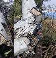 Jornalista Lucas Martins esteve na região e registrou imagens dos destroços, exibidas no jornal Brasil Urgente, da Band  Foto: Reprodução/Instagram:@lucasmartinsreporter