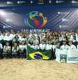Brasil e os troféus Foto: @alemdosesportes / Divulgação / Esporte News Mundo