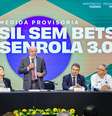 Lula durante evento na sexta-feira, 25, em São Paulo, para anunciar medidas de "Brasil sem bets"  Foto: Ricardo Stuckert