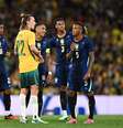 Brasil venceu a Austrália por 4 a 2 neste terça-feira, 29  Foto: Albert Perez/Getty Images