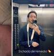 Wagner mostra hematoma após acidente em academia; ator mostra inchaço após tomar medicamento  Foto: Reprodução Instagram | @wagsantisteban