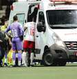 Alix Vinícius deixou o campo de ambulância após choque de cabeça em Atlético-MG x Red Bull Bragantino Foto: Pedro Souza / Atlético / Flickr / Esporte News Mundo