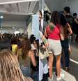 Fila no Colégio Nossa Senhora da Luz, no bairro da Pituba, em Salvador (BA)  Foto: Fotos cedidas ao Terra