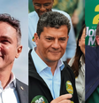 Zucco (PL) Sérgio Moro (PL) e Jorginho Mello (PL)  Foto: Divulgação/PL; @sf_moro; @jorginhomello/Instagram