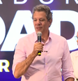 Fernando Haddad (PT) faz discurso em São Paulo após derrota para Tarcísio de Freitas (Republicanos)  Foto: Reprodução / Record News