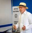 O presidente Luiz Inácio Lula da Silva vota na Escola Estadual Dr. João Firmino Correia de Araújo, em São Bernardo do Campo no ABC Paulista, na manhã deste domingo, 4 de outubro de 2026, no primeiro turno das eleições.  Foto: MATHEUS P MACHADO/MODUSFOCUS/ESTADÃO CONTEÚDO