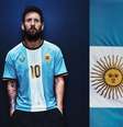 Camisa da despedida de Messi da Argentina tem detalhes dourados e Sol de Maio  Foto: Reprodução/Instagram/@leomessi