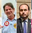 Marília Campos (PT), Cid Gomes (PSB), Carlos Bolsonaro (PL) e Michelle Bolsonaro (PL) estão entre os senadores eleitos Foto: Reprodução/Redes Sociais, Renan Olaz/CMRJ e Getty Images / BBC News Brasil