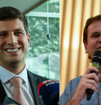 João Campos (PSB) e Eduardo Paes (PSD) foram reeleitos como prefeitos em 2024  Foto: Antonio Cruz/Agência Brasil e Tânia Rêgo/Agência Brasil