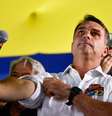 O senador e candidato à Presidência da República pelo PL, Flávio Bolsonaro, participou, na terça-feira, 6, em Goiânia (GO), de encontro com o ex-presidenciável Ronaldo Caiado (PSD)  Foto: Wilton Junior / Estadão / Estadão