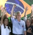 Caido e Flávio Bolsonaro em ato nesta terça-feira, 6, em Goiânia  Foto: Reprodução/Instagram/@ronaldocaiado