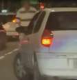 Momento em que o carro atropela Carlos Boulos, tio de Guilherme Boulos  Foto: Reprodução/TV Globo / Estadão