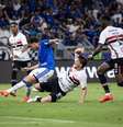 Kaio Jorge vibra. Afinal, foi dele o primeiro gol do Cruzeiro sobre o irregular São Paulo.  Foto: Gustavo Aleixo/Cruzeiro / Jogada10