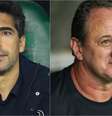 Abel Ferreira e Rogério Ceni se enfrentam pelo Brasileirão  Foto: GABRIEL SILVA/RASPRESS/ESTADÃO CONTEÚDO e EDNEI CUNHA/THENEWS2/ESTADÃO CONTEÚDO / Estadão