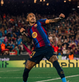 Raphinha, atacante do Barcelona, comemora gol no Campeonato Espanhol  Foto: Reprodução/X/@FCBarcelona