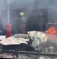 Avião cai na estação São Gabriel, em Belo Horizonte   Foto: Reprodução/Corpo de Bombeiros 