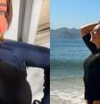 Paolla Oliveira publica fotos na praia e ironiza críticas ao corpo com meme  Foto: Reprodução/Instagram/@paollaoliveirareal