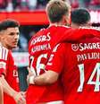 Samuel Dahl festeja seu gol na vitória do Benfica sobre o Vitória de Guimarães - Foto: Divulgação/Benfica / Jogada10